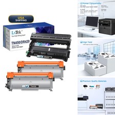 LxTek Replacement for Brother TN450 DR420 Toner Cartridge Drum Unit picture