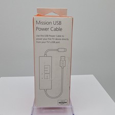 Mission Cables MC45 USB Power Cable for Amazon Fire TV picture