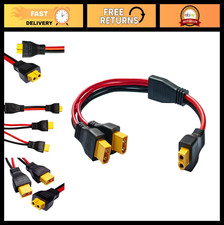 XT60 Y Splitter Cable 10AWG, Dual Male Connector Adapter for Drone, Solar Power picture