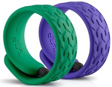 CHIL Slap Stylus Fashion Bracelet 2 Pack Violet & Emerald Touch Screen Pen picture