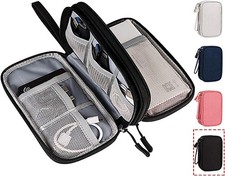 Electronics Accessories Organizer Bag for Travel - Cable, Charger, SD Card Ho... picture