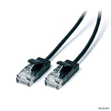 Laser 3m Black CAT6 Ultra-Slim Ethernet Cable 10Gbps 28AWG RJ45 picture