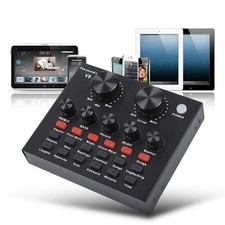 Audio Mixer V8 Karaoke Recording USB Sound Card for Live KTV Voice Chatting picture