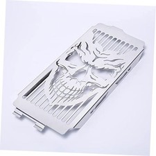Motorcycle Chrome Skull Radiator Grill Cover Guard Protector For Honda Shadow picture