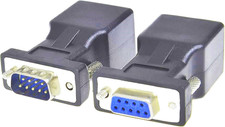 RS232 DB9 to RJ45 Serial Adapter Db9Male to Rj45Female Serial2Pcs picture