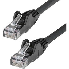 StarTech N6PATCH35BK 35ft CAT6 Ethernet Cable - Black Snagless Gigabit picture