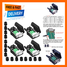 4PCS DB9 Female Serial Adapter Solderless RS232 Connector Compatible Devices picture
