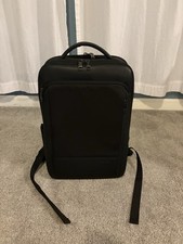 BOPAI Black Nylon Laptop Backpack Padded Compartments Partitions Fits 15