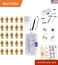 High Precision 25PCS 0.4MM Nozzles for 3D Printers - Storage Box Included picture