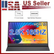 Gaming Monitor 165Hz 17.3 inch Portable Screen 2.5K USB-C HDMI with Smart Cover  picture