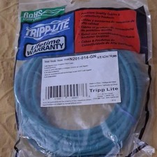 Tripp Lite N201-014-GN Cat5e RJ-45 Snagless Ethernet Patch Cable 14ft Green picture