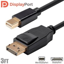 3FT Mini DisplayPort MDP to Display Port DP 1.2 Cable Monitor PC Mac 4K 3D 21Gb picture