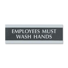 U.S. Stamp & Sign Employees Must Wash Hands Sign 4782 picture