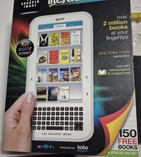 The Sharper Image Literati Wireless Reader Full Color Screen Powered By Kobo picture