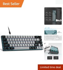 MK-Box 68 Keys Compact Mechanical Keyboard: Ergonomic & Blue Backlit Design picture