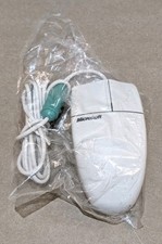 Vtg New Microsoft Basic Mouse 2.0 PS/2 Wired Ball Mouse White X05-95267 OEM NOS picture