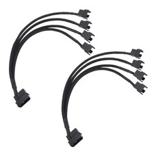 2 PCS Converter for Cooling Fan Adapter Cable Splitter Computer Connection picture