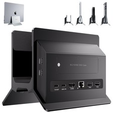 PULWTOP Vertical MacBook Docking Station Docking Station M.2 NVMe Case BD216A picture