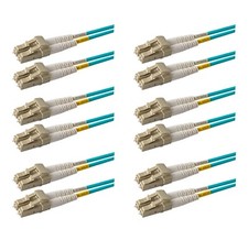 6 Pack 1.5 Meter OM4 Duplex LC to LC Fiber Patch Cable Fast USA Shipping picture