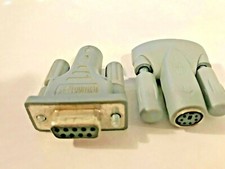 TWO OPEN BOX PS2 TO 9 PIN SERIAL ADAPTER - FOR PS2 MOUSE TO 9 PIN SERIAL MOUSE picture