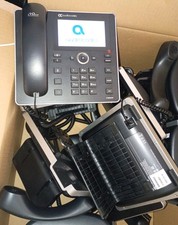 50 Lot AudioCodes 450HD Touchscreen IP GbE Phone W/Handset No Power Cord picture