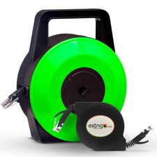 EXTNGO Ethernet Cable, Cat 6 Ethernet Cable, Retractable Reel, 33 Feet picture