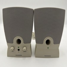 Vintage Harman Kardon 02320V Wired 2.0 Computer Speakers / Tested /NO POWER CORD picture