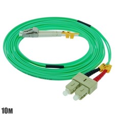 10M 33FT LC to SC 10Gbps OM3 Duplex 50/125 Multi Mode Fiber Optic Optical Cable picture