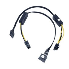 GPU 6Pin To SATA IDE Hard Drive with Step-Down Voltage Regulator Power Cable picture