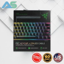 Razer PBT Keycap + Coiled Cable Upgrade Set - Classic Black | RC21-01490800-R3M1 picture