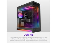 H6 (2026) Compact Dual-chamber ATX Case All Black picture