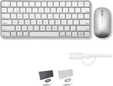 Combo Mini Teclado Inalambrico y Raton Recargable Multidispositivo Espanol PC80H picture