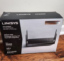 Linksys AX6000 Dual-Band Mesh Wi-Fi 6 Router - Black picture
