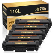 5 Pack Toner Compatible For Samsung 116L MLT-D116L Xpress M2825DW M2625D M2825FD picture