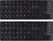 2PCS Korean Keyboard Stickers, Korean-English Letters picture