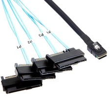 2Pack Mini-SAS to SAS Cable 1M SFF-8087 to SFF-8482 High-Speed Data Transfer picture