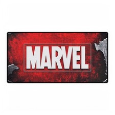 Marvel Comics Logo Red Comic Book Collage Background Artwork Desk Mat picture