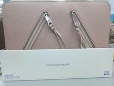 Leather Rebecca Minkoff Moto Zip 13” Laptop/MacBook/Tablet Sleeve/ Vintage Pink picture