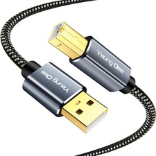 Printer Cable 12 Ft,Usb Printer Cable High Speed USB 2.0 a Male to Type B Male picture
