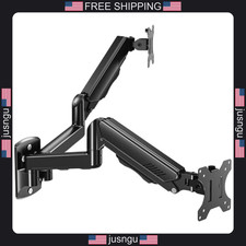 Dual Monitor Wall Mount for 13-32 Inch Screens, VESA 75x75/100x100, Supports Up picture