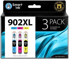 Smart Ink Compatible Ink Cartridge Replacement for HP 902 XL 902XL (C/M/Y Com... picture