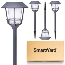 Solar Pathway Lights 4 Pack – 12 Lumens LED, Warm White, Weather-Resistant picture
