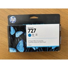 New Open Box HP 727 Cyan 130ml Original DesignJet Ink Cartridge, B3P19A picture