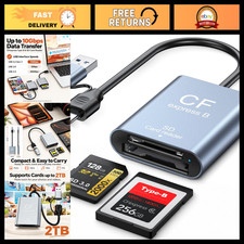 2-in-1 CFexpress Type B & SD Card Reader, USB-C 3.2 Gen 2, Fast Data Transfer picture