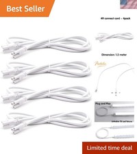 Effortless 4FT LED Connector Power Cables for Integrated T5/T8 Fixtures - 4 Pack picture