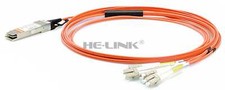 20m F10-QSFP-8LC-AOC20M Extreme Networks Compatible 40G QSFP+ to 4 Duplex LC AOC picture