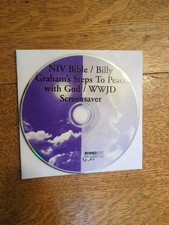 Billy Graham STEPS TO PEACE WITH GOD NIV BIBLE WWJD Screen Saver PC disc only  picture