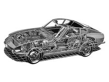 Cars 1969 74 datsun 240z hls30 Desk Mat Stitched picture
