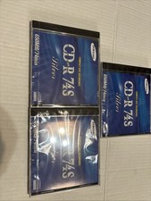 SAMSUNG  CDs CD-R74S Set Of 3 Recording w/Cases HARD TO FIND Brand new & RARE picture