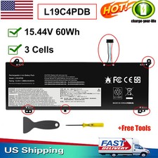 L19C4PDB L19M4PDB Battery for Lenovo ThinkBook 14s Yoga 5B10Z21209 SB10Z21205 US picture